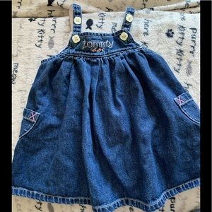 Tommy Hilfiger jeans overall dress size 3/6 months